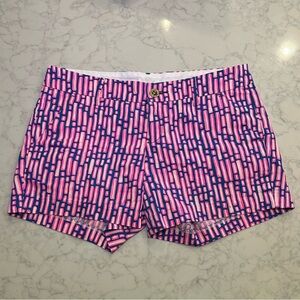 Lilly Pulitzer The Callahan Short 5” Inseam Pink Blue Size 4